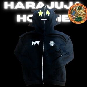Bape Harajuja Black Zip up Hoodie